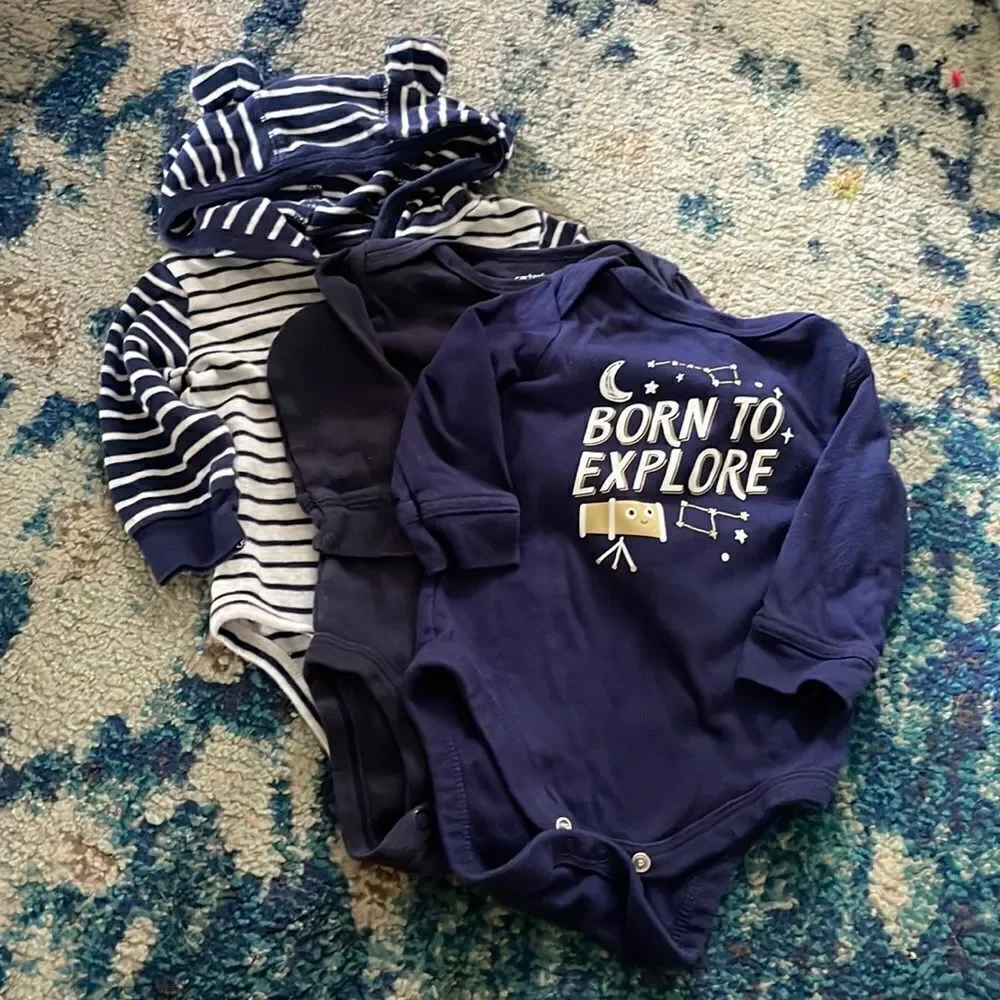 3 for $15 - bundle of 3 long sleeve onesies